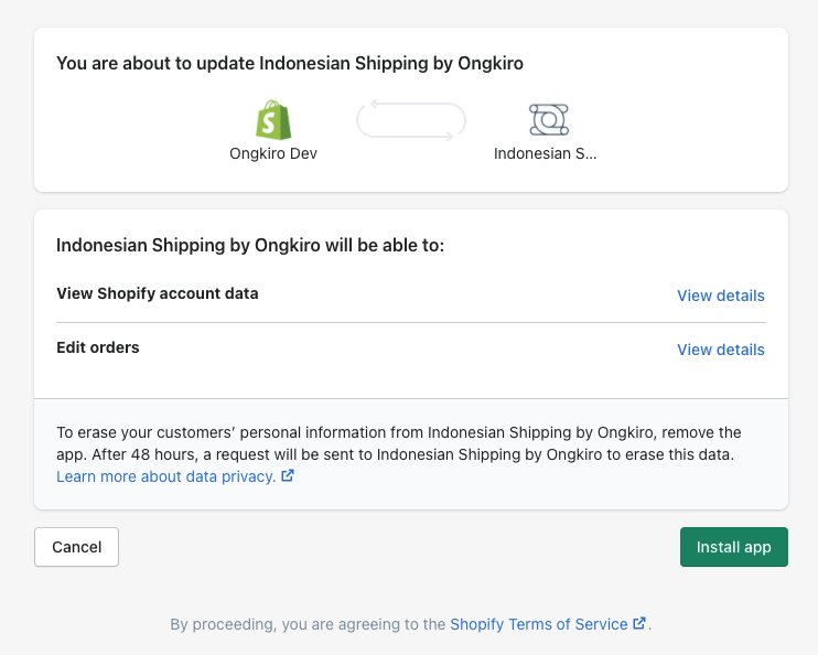 Install Indonesian Shipping - 3